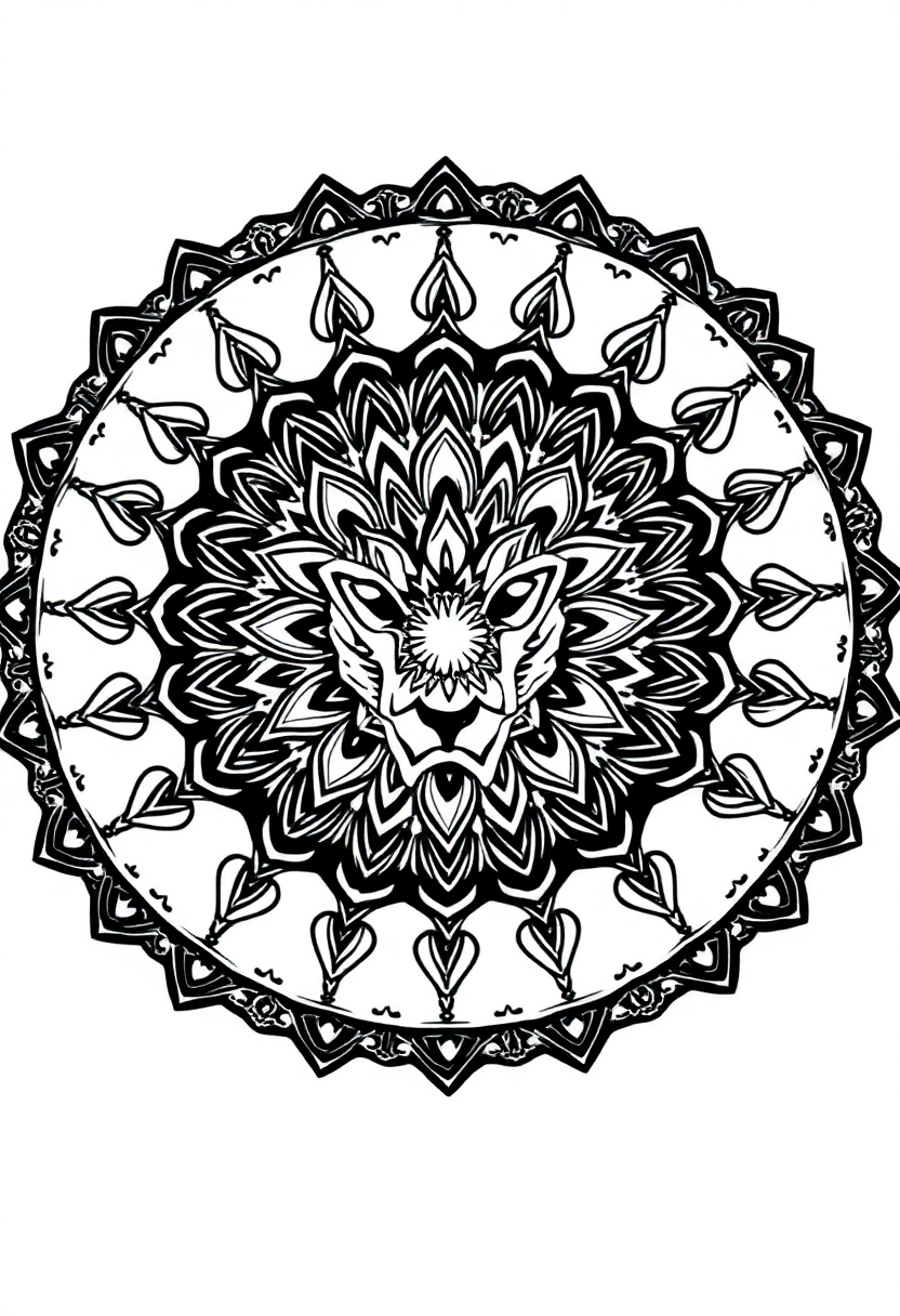 Hyena coloring page, free printable