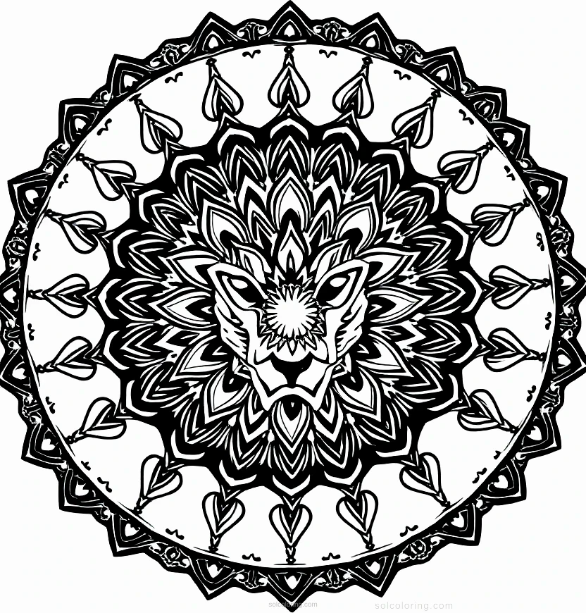 Hyena coloring page for kids