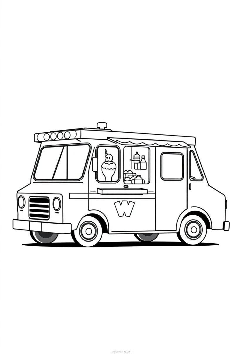 Ice Cream Truck coloring pages