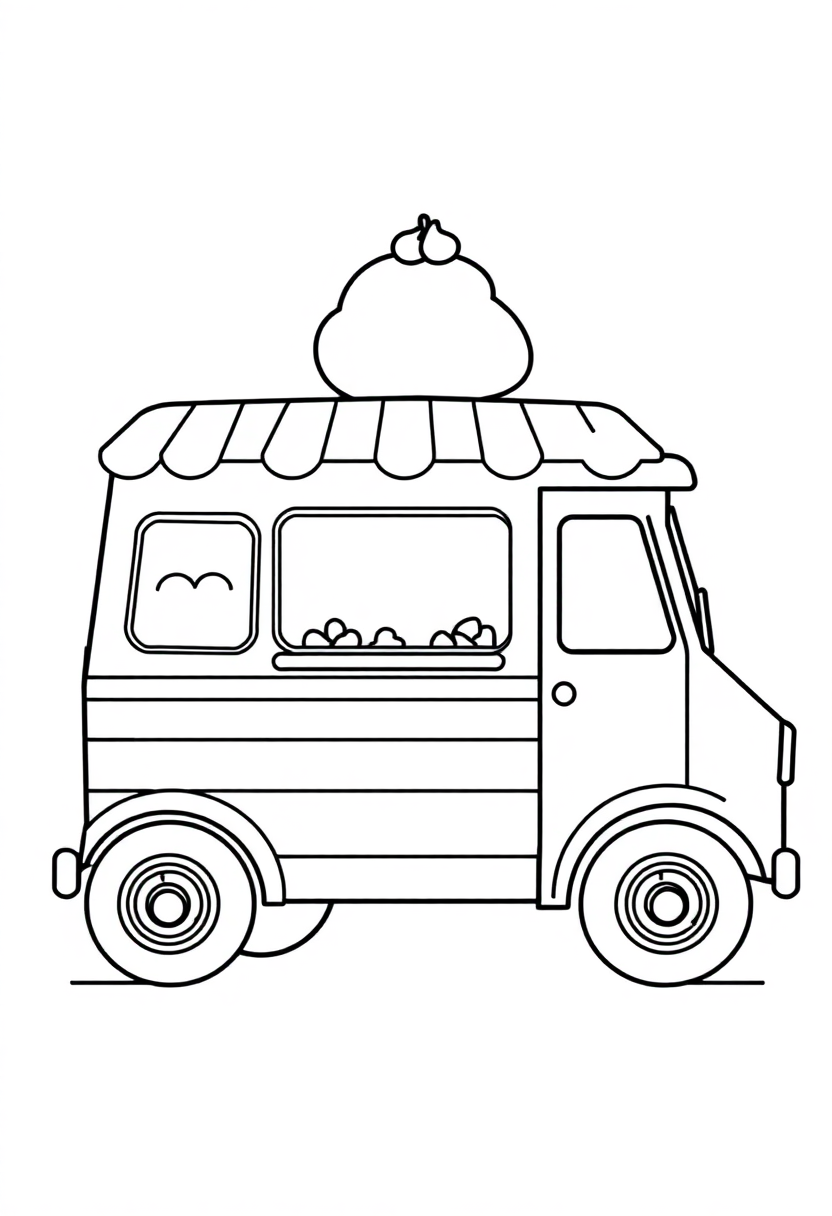 Ice Cream Truck coloring pages