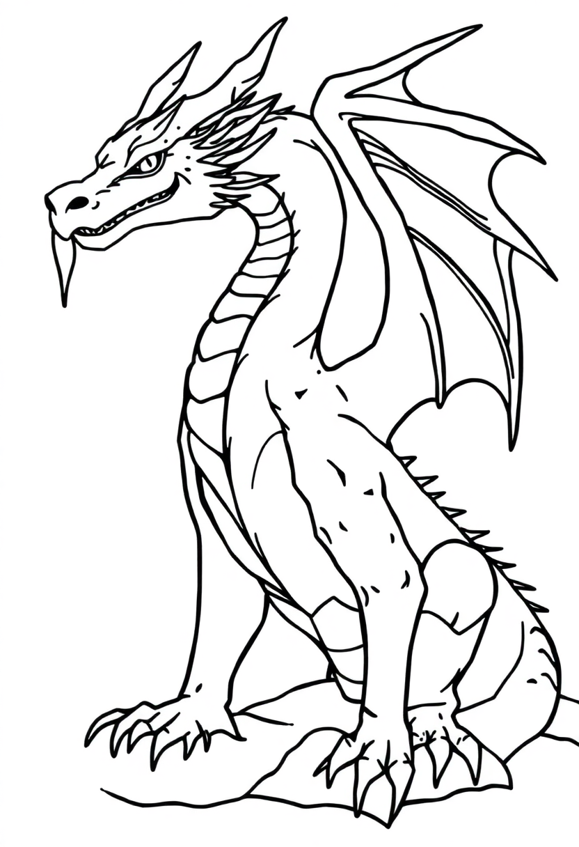 Ice Dragon coloring pages