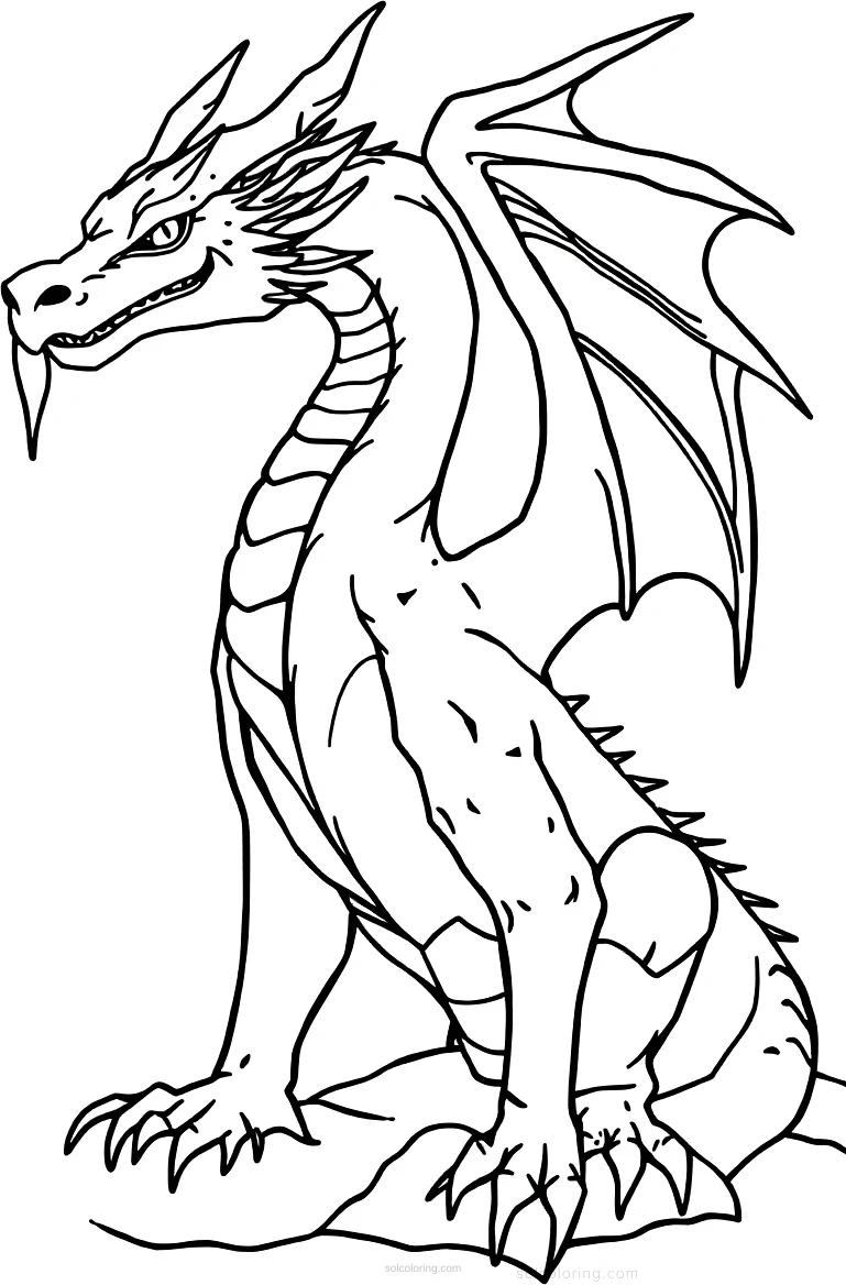 Ice Dragon coloring pages