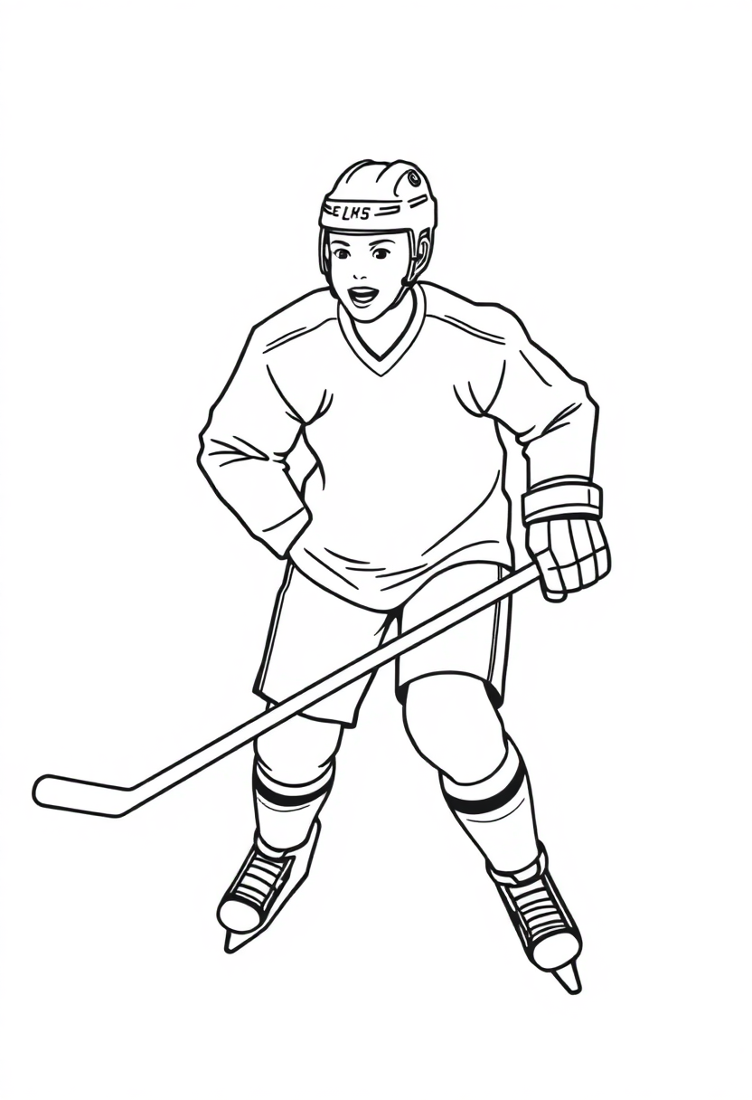 Ice Hockey coloring pages