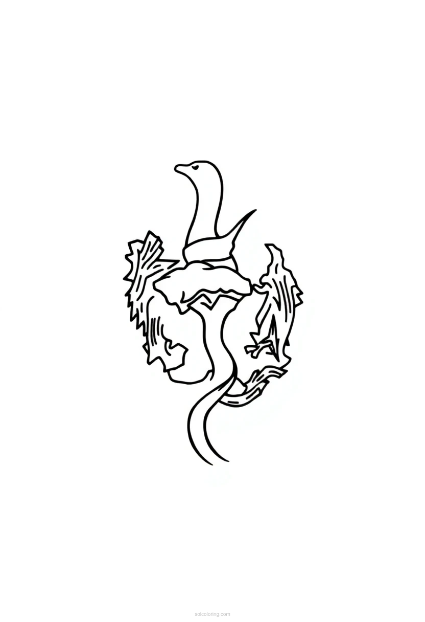 Idaho State Flag coloring page for kids