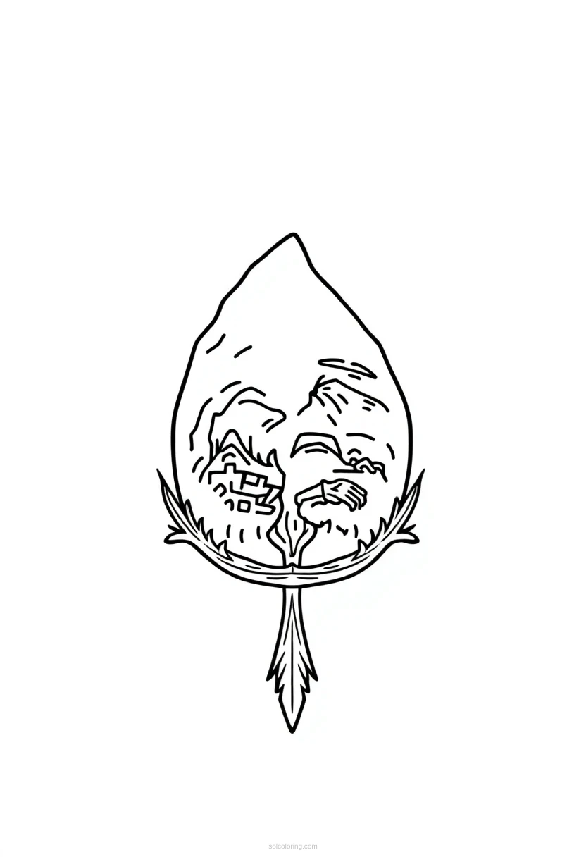 Idaho State Flag coloring pages