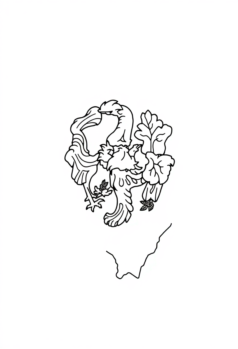 Illinois State Flag coloring page, free printable