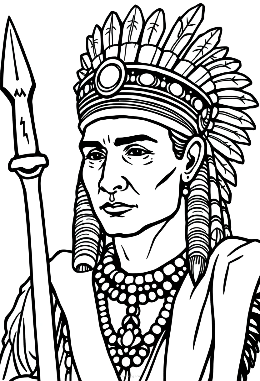 Inca Ruler coloring pages