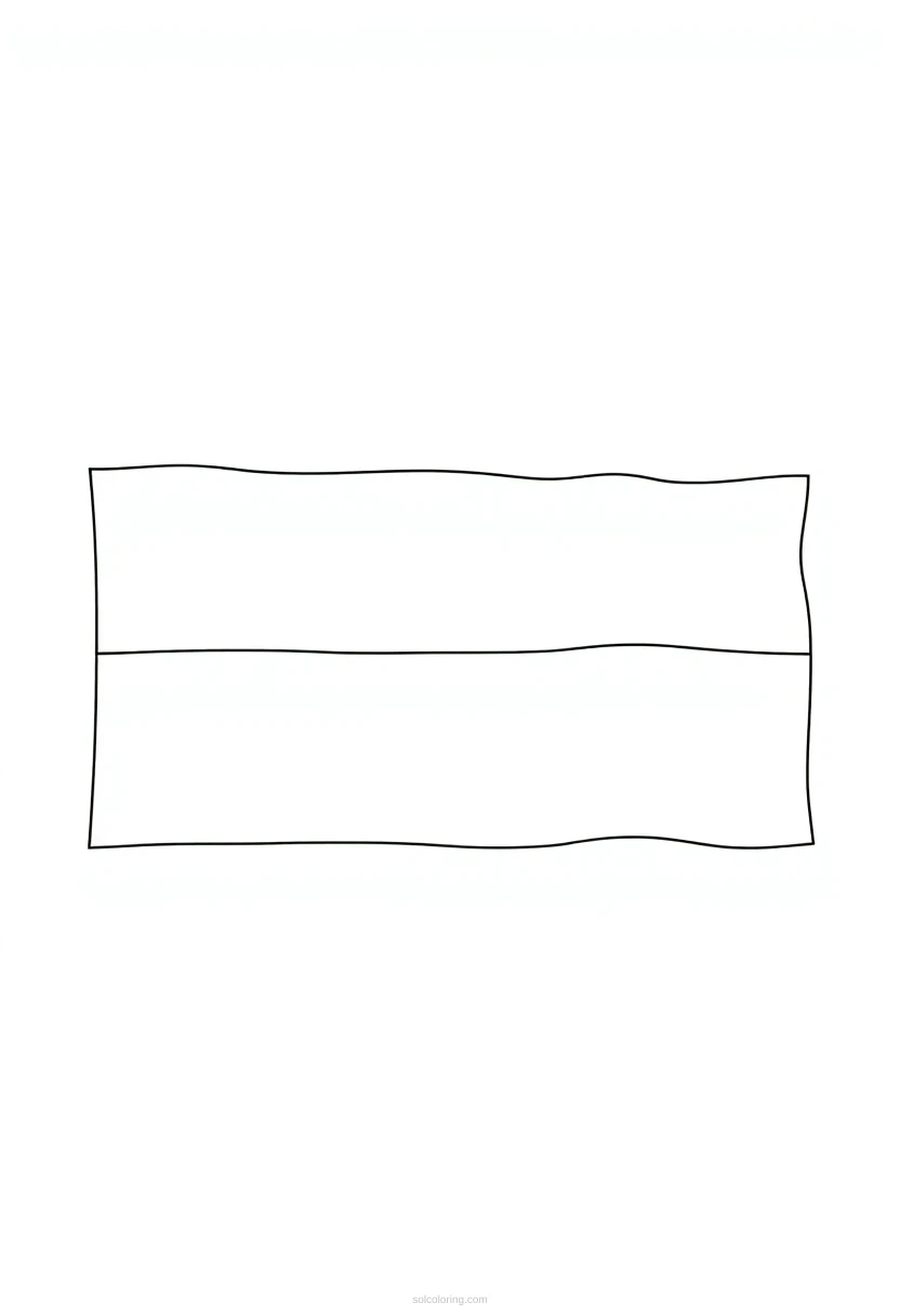 Indonesian Flag coloring page for kids