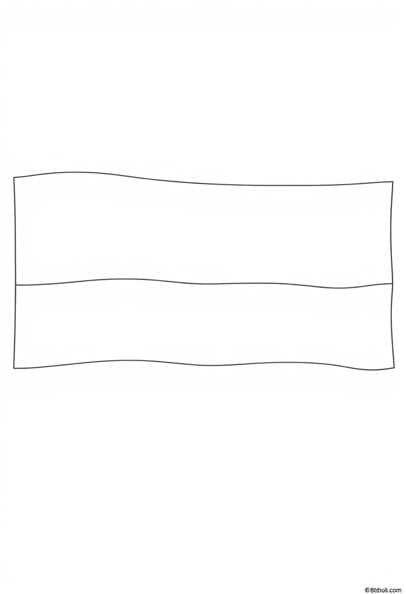 Indonesian Flag coloring page, free printable
