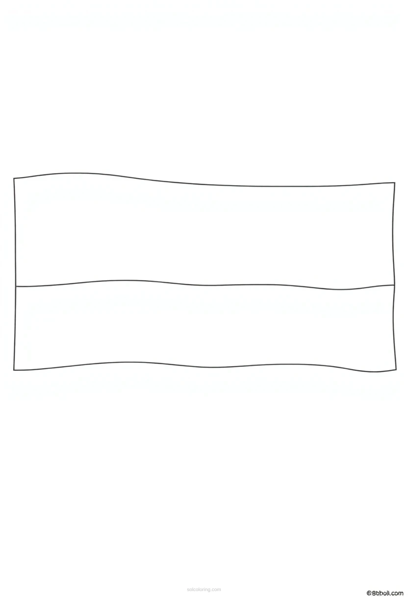 Indonesian Flag coloring page for kids