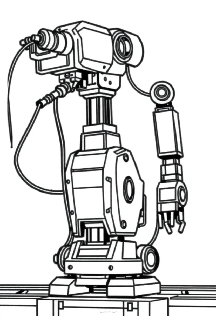 Industrial Assembly Robot coloring pages