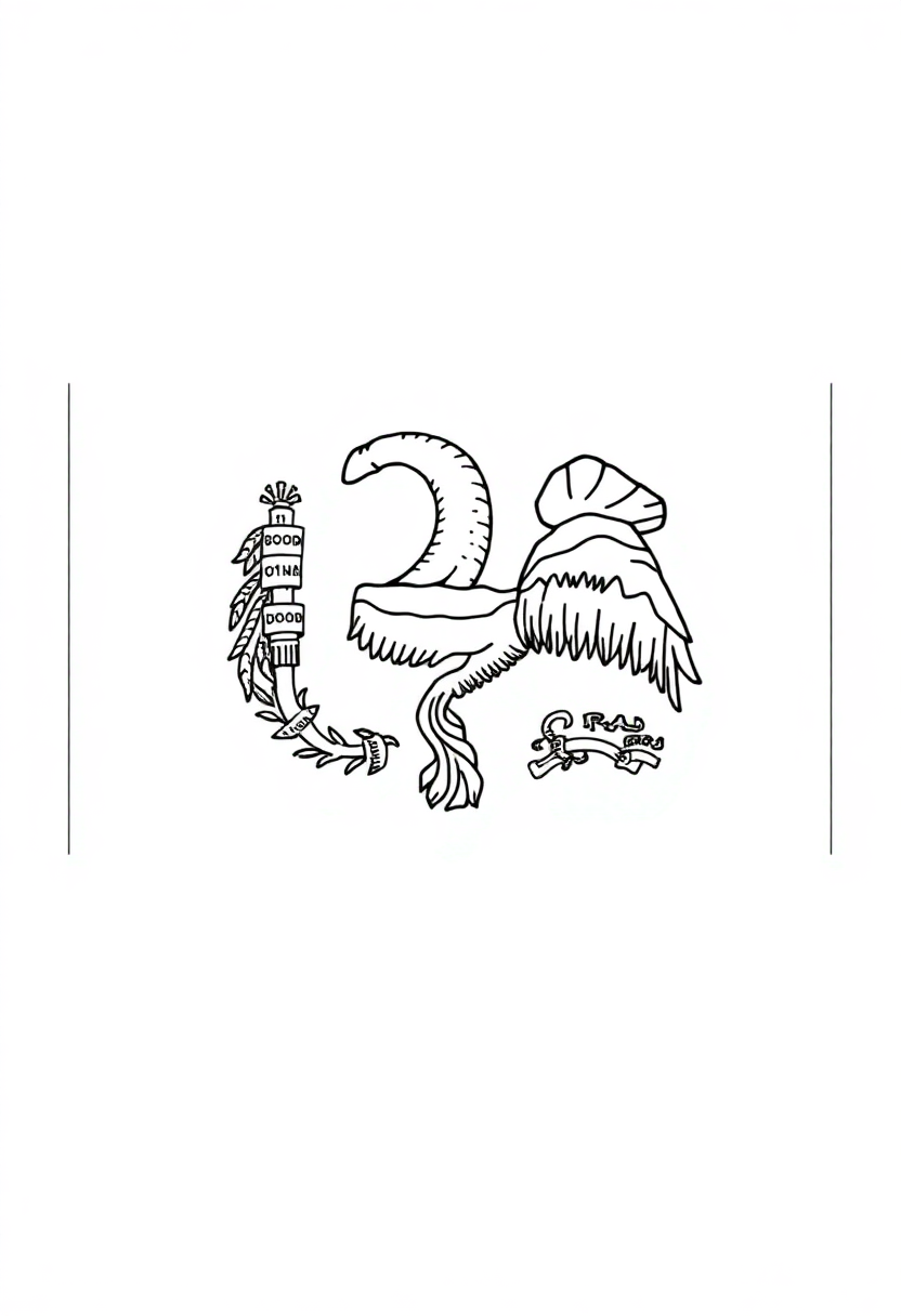 Iowa State Flag coloring page, free printable