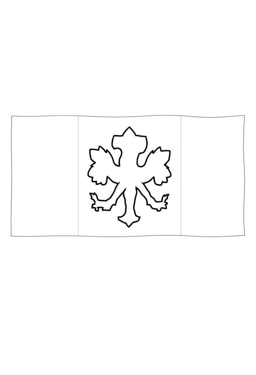 Irish Flag coloring page, free printable