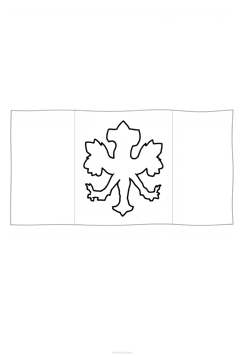 Irish Flag coloring page for kids