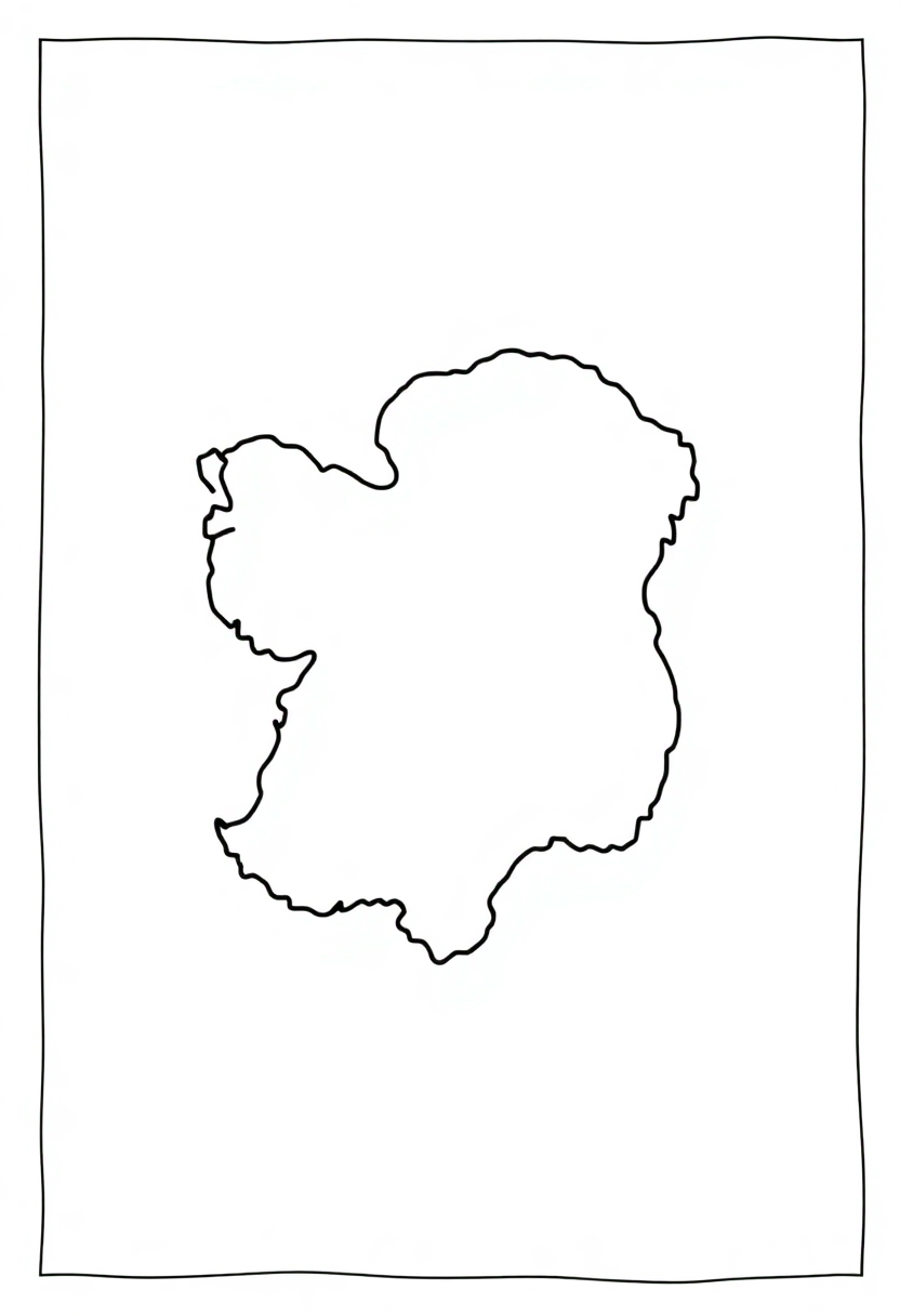 Irish Flag coloring page, free printable