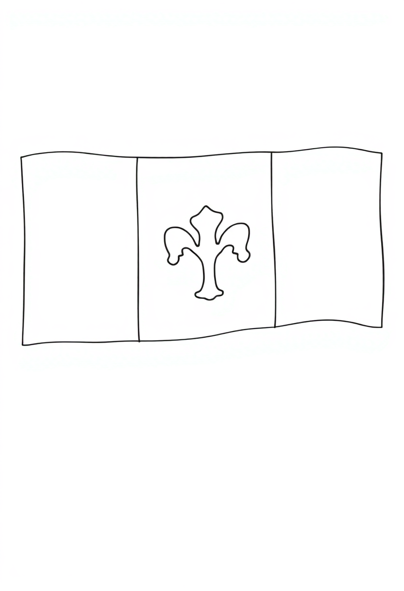 Irish Flag coloring page, free printable