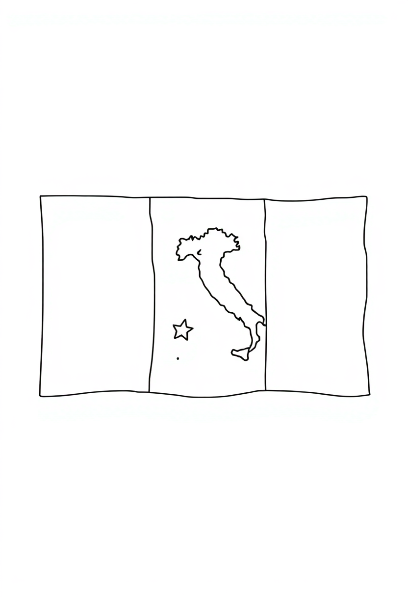 Italian Flag coloring pages