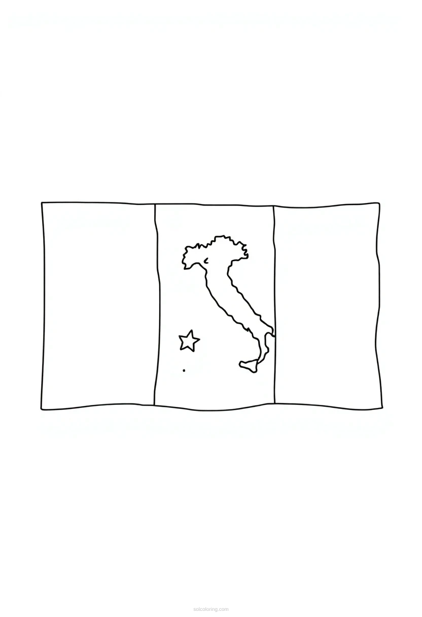 Italian Flag coloring pages