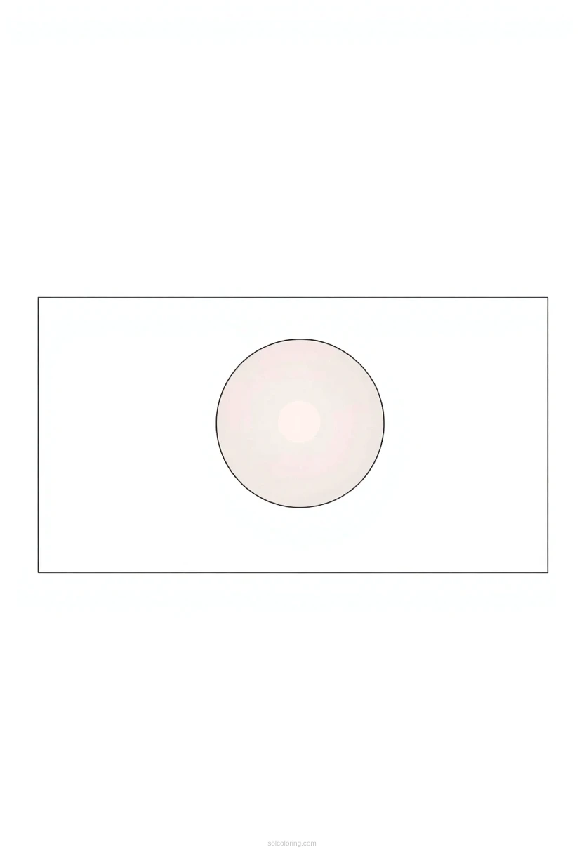 Japanese Flag coloring pages