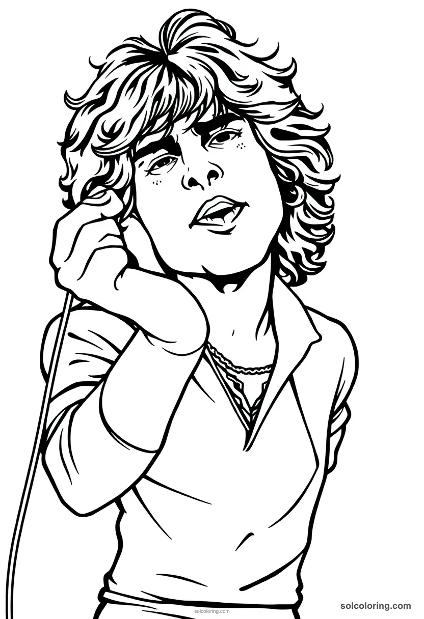 Jim Morrison coloring pages