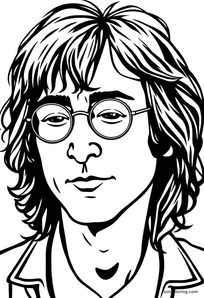 Caricature John Lennon