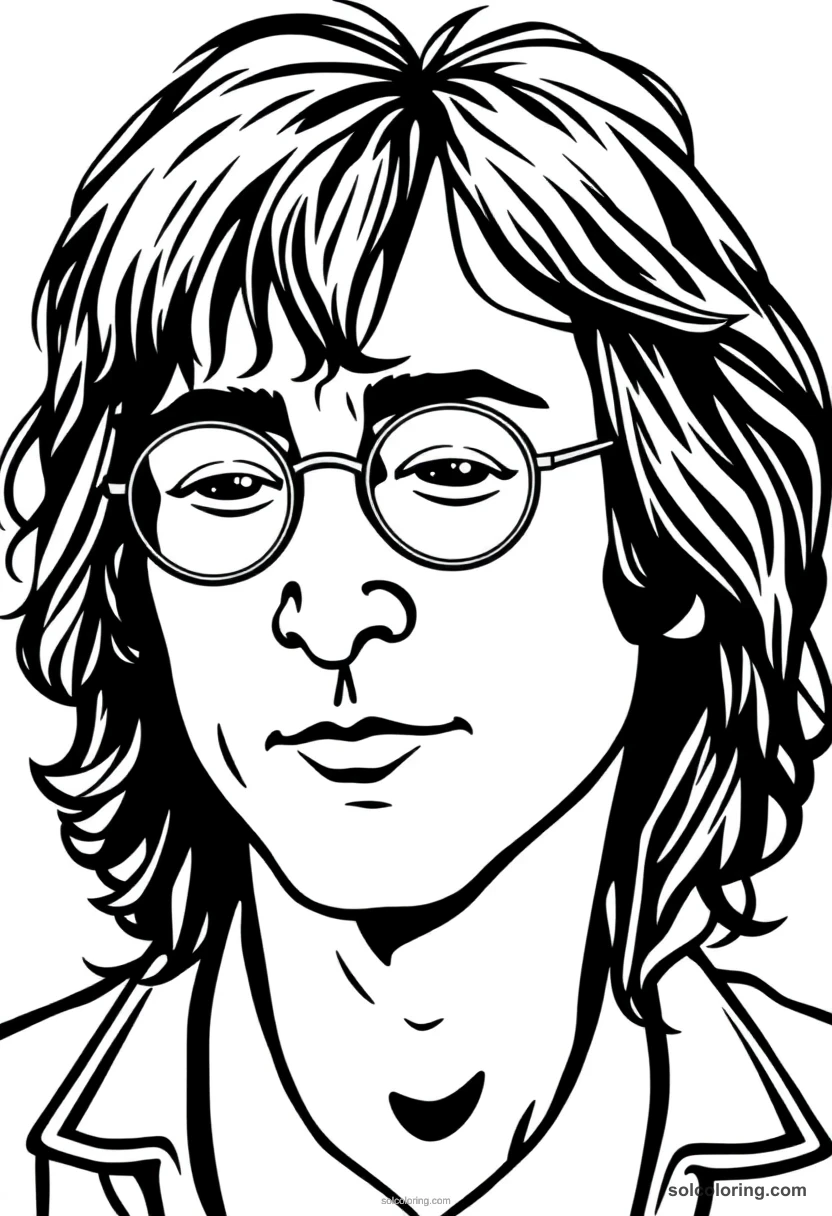 John Lennon coloring pages