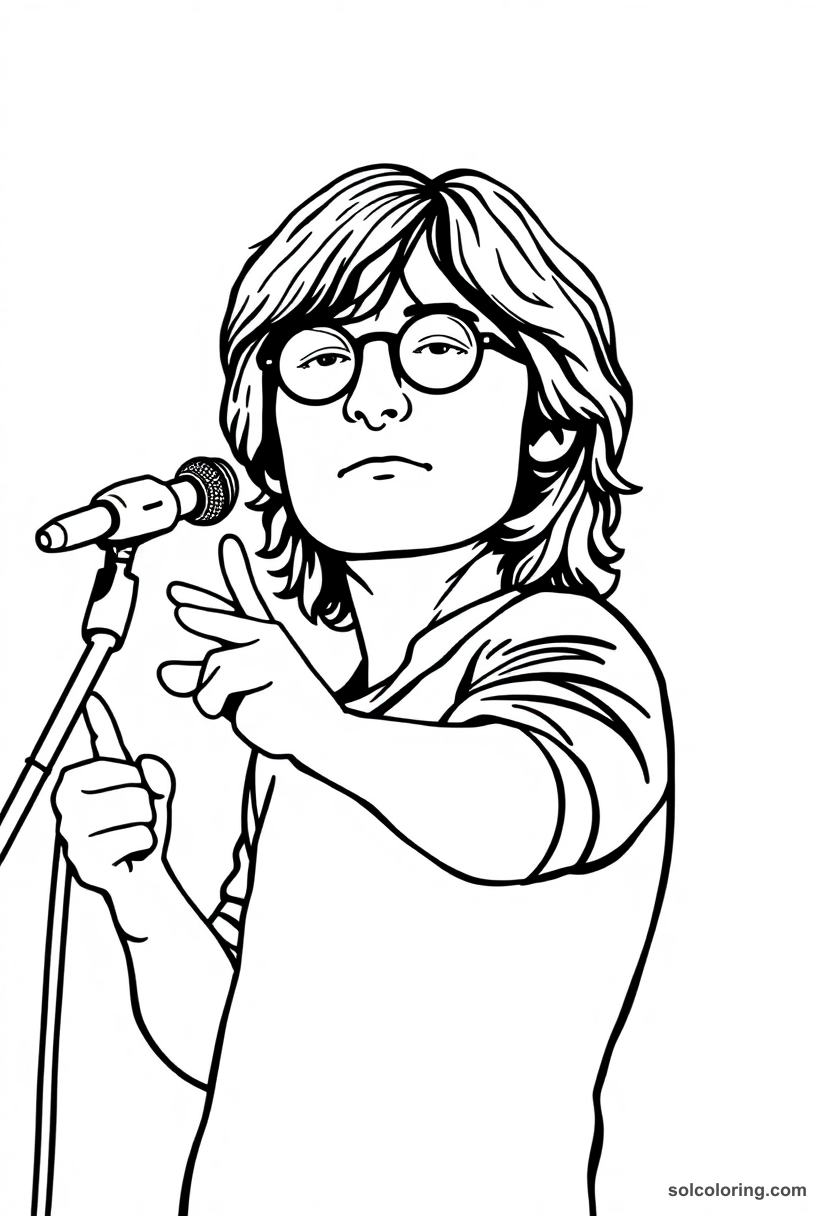 Silhouette John Lennon