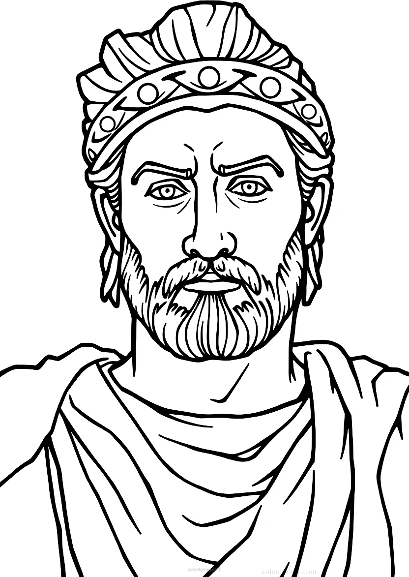 Julius Caesar Roman Leader coloring pages