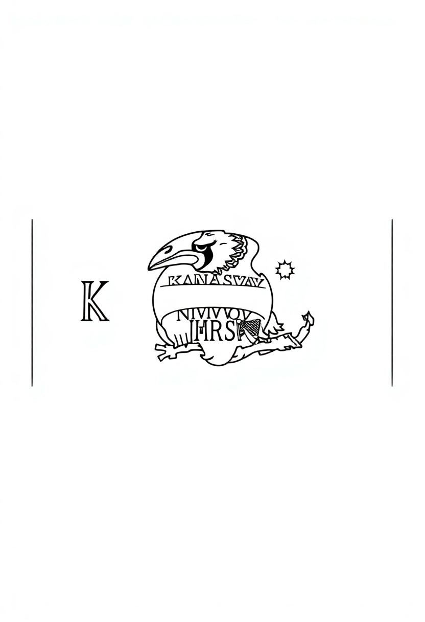 Kansas State Flag coloring page, free printable