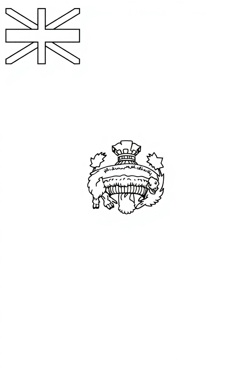 Kansas State Flag coloring page, free printable