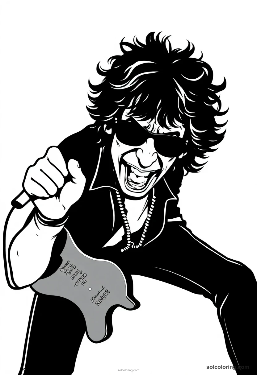Keith Richards coloring pages
