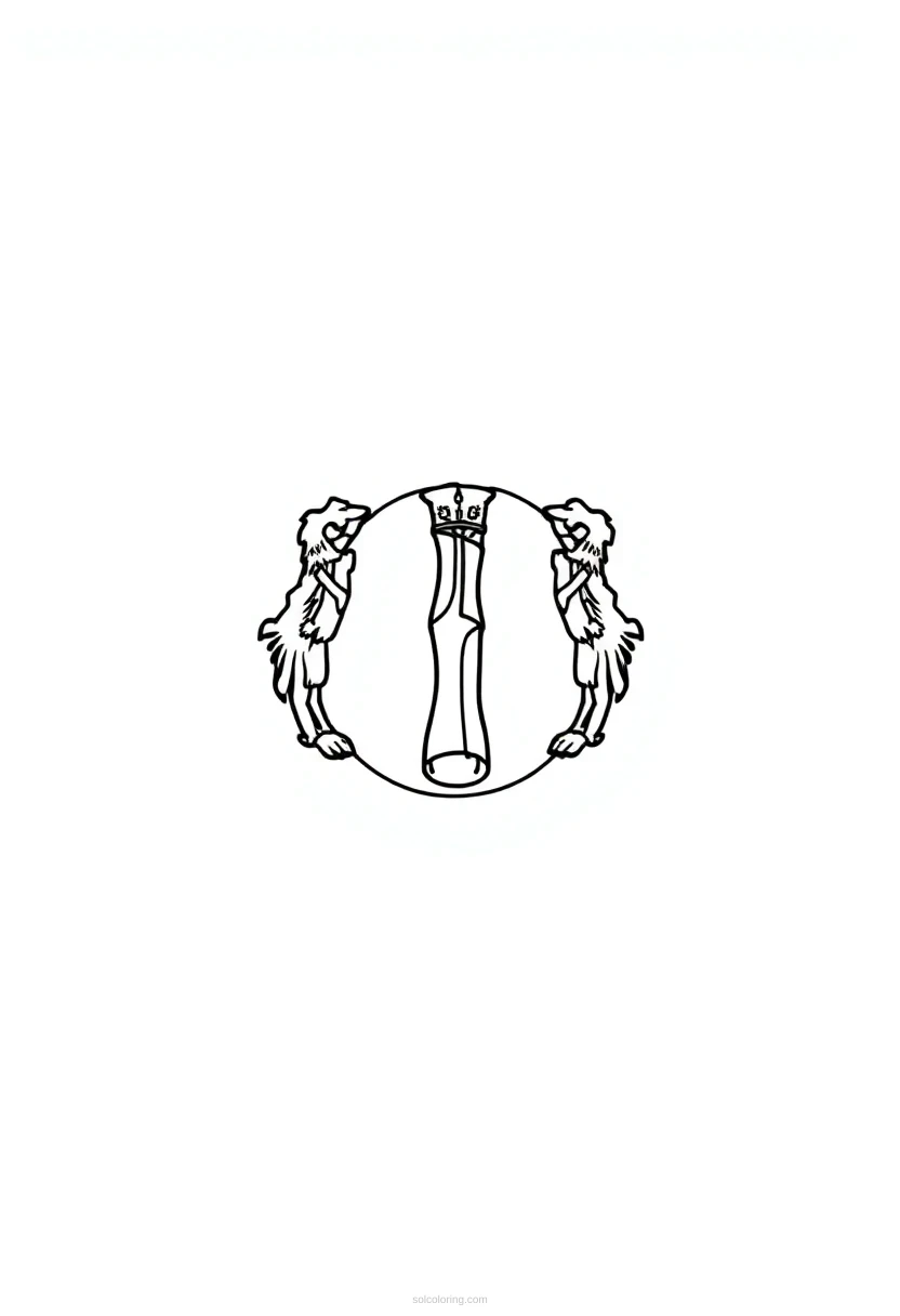Kentucky State Flag coloring page for kids