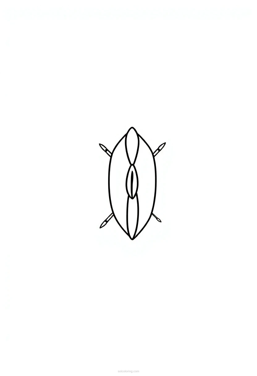 Kenyan Flag coloring page for kids