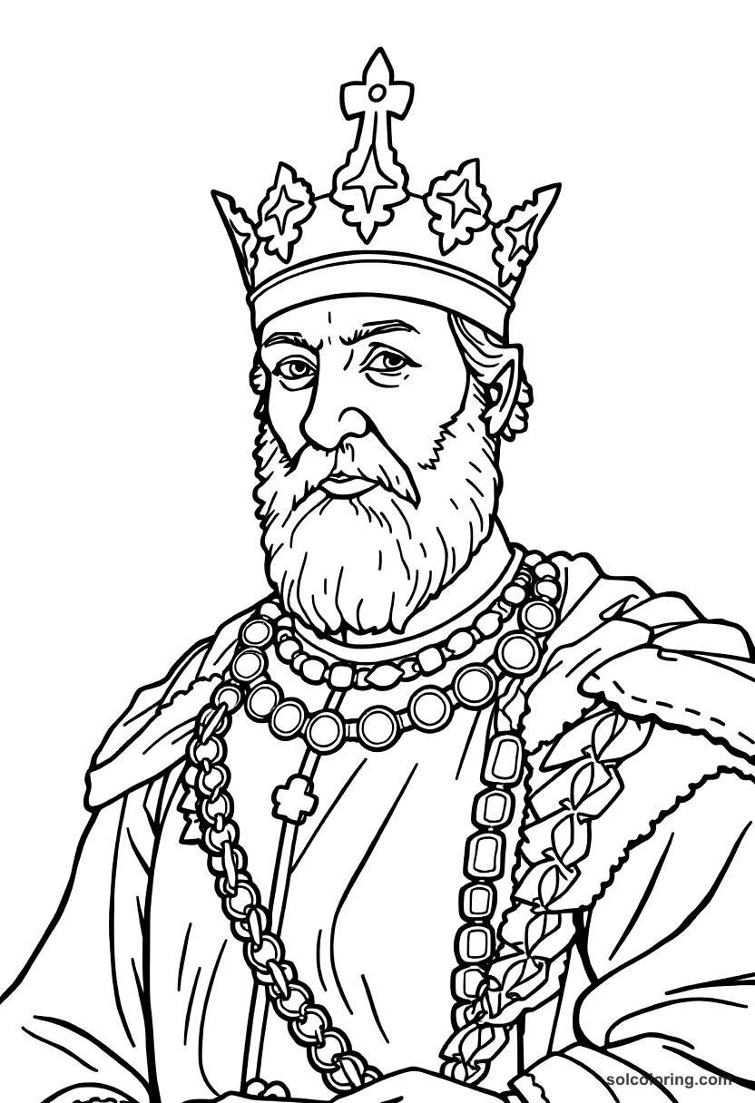 King Matthias Corvinus Of Hungary coloring pages