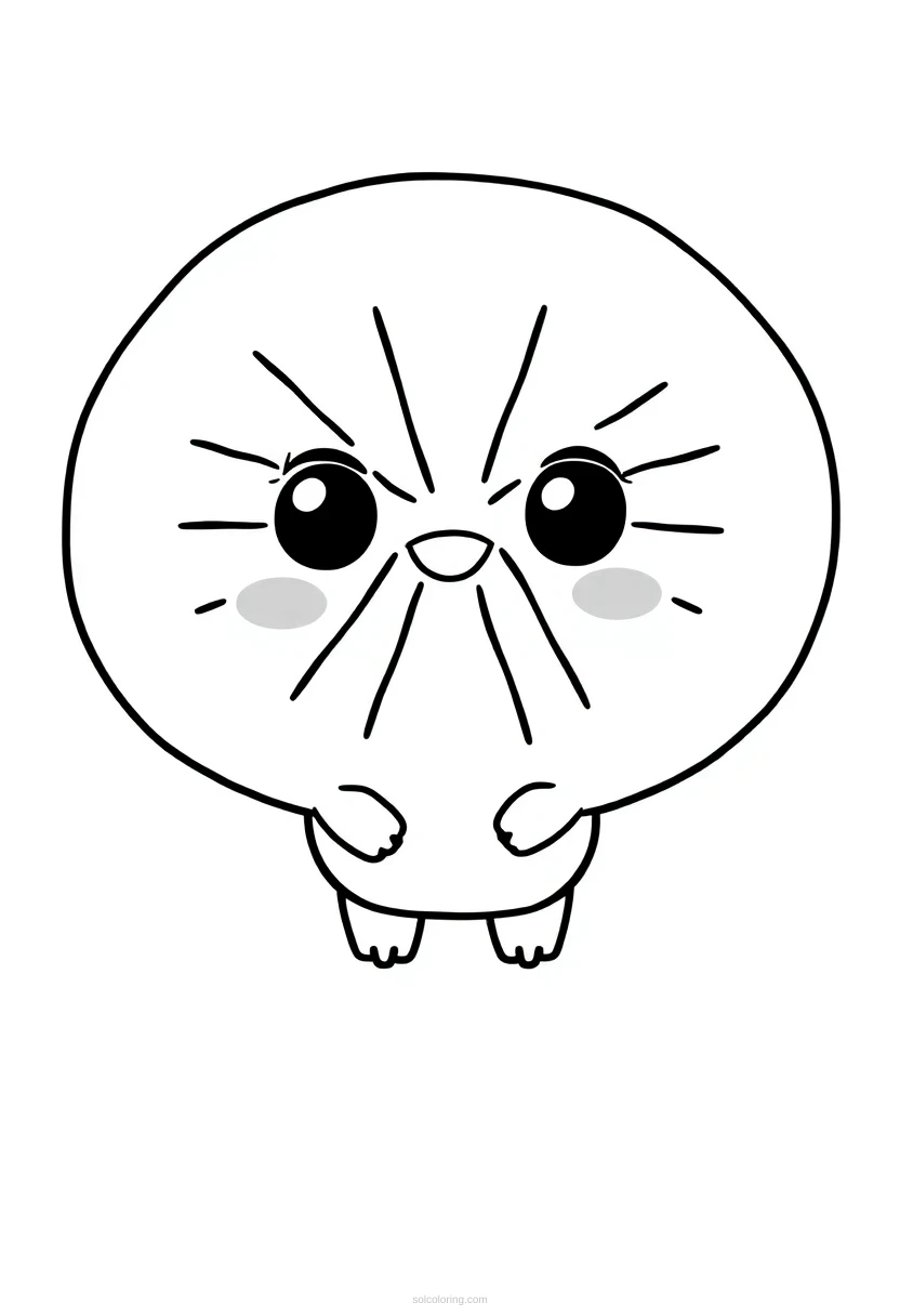 Kiwi Slices coloring page for kids
