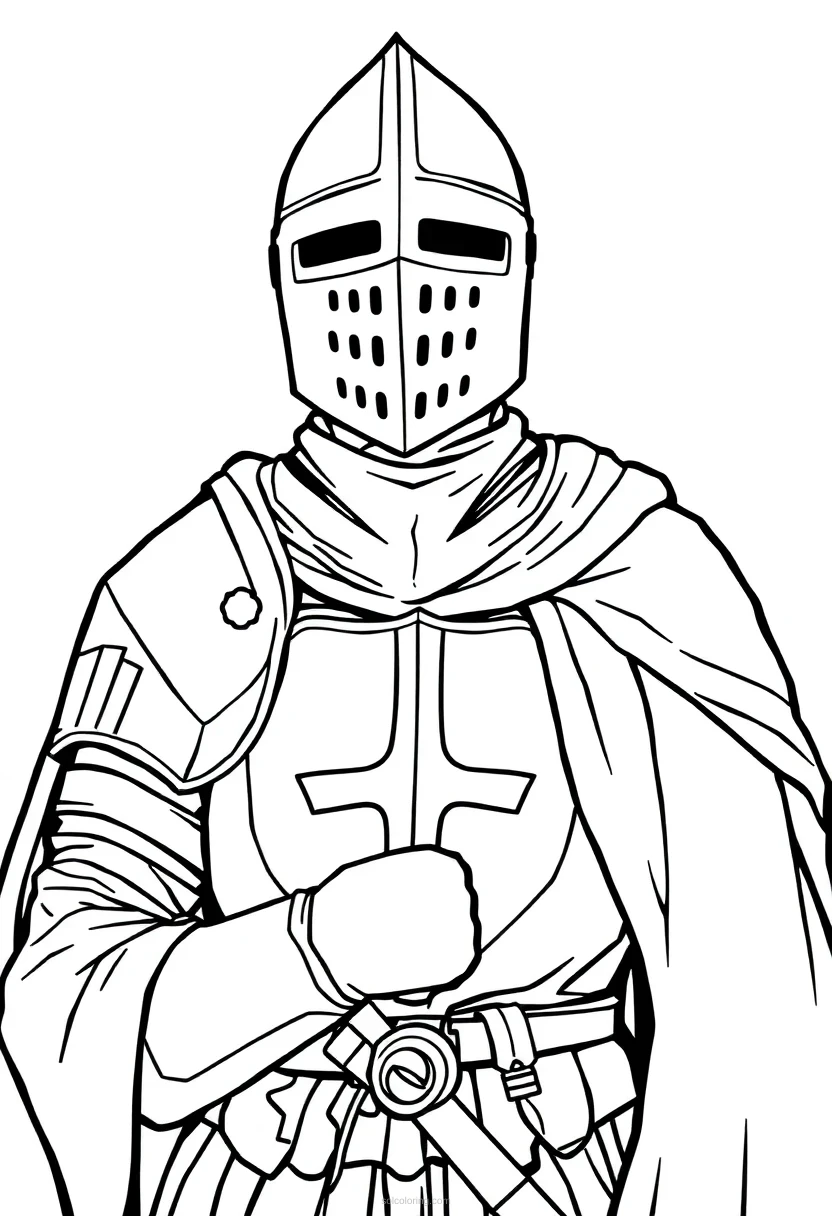 Knight Chibi coloring pages