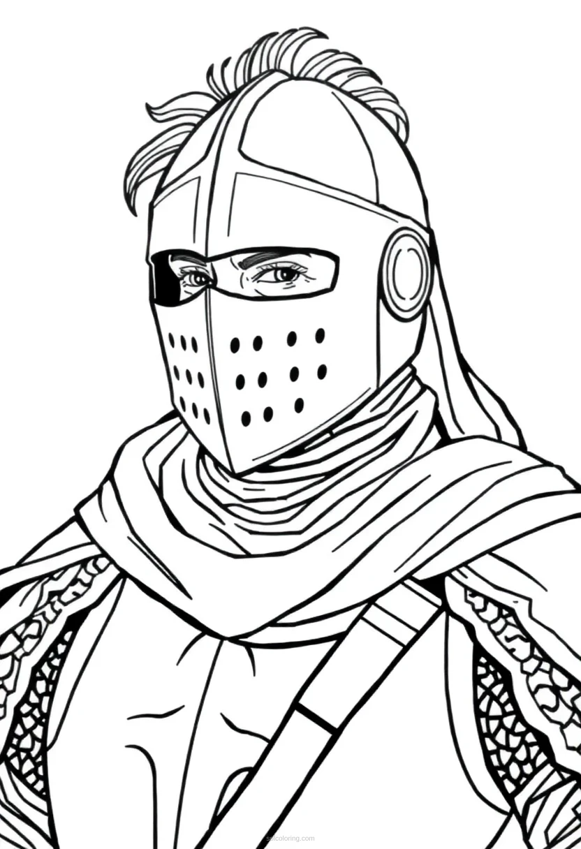 Knight Cute Cartoon coloring pages