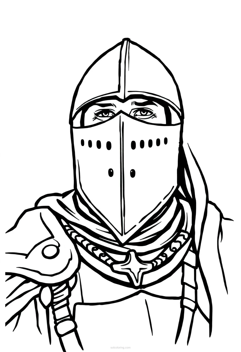 Knight coloring pages
