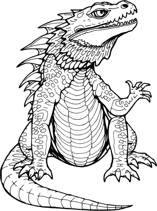 Komodo Dragon coloring page for kids