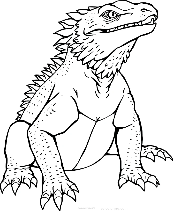 Komodo Dragon coloring page for kids