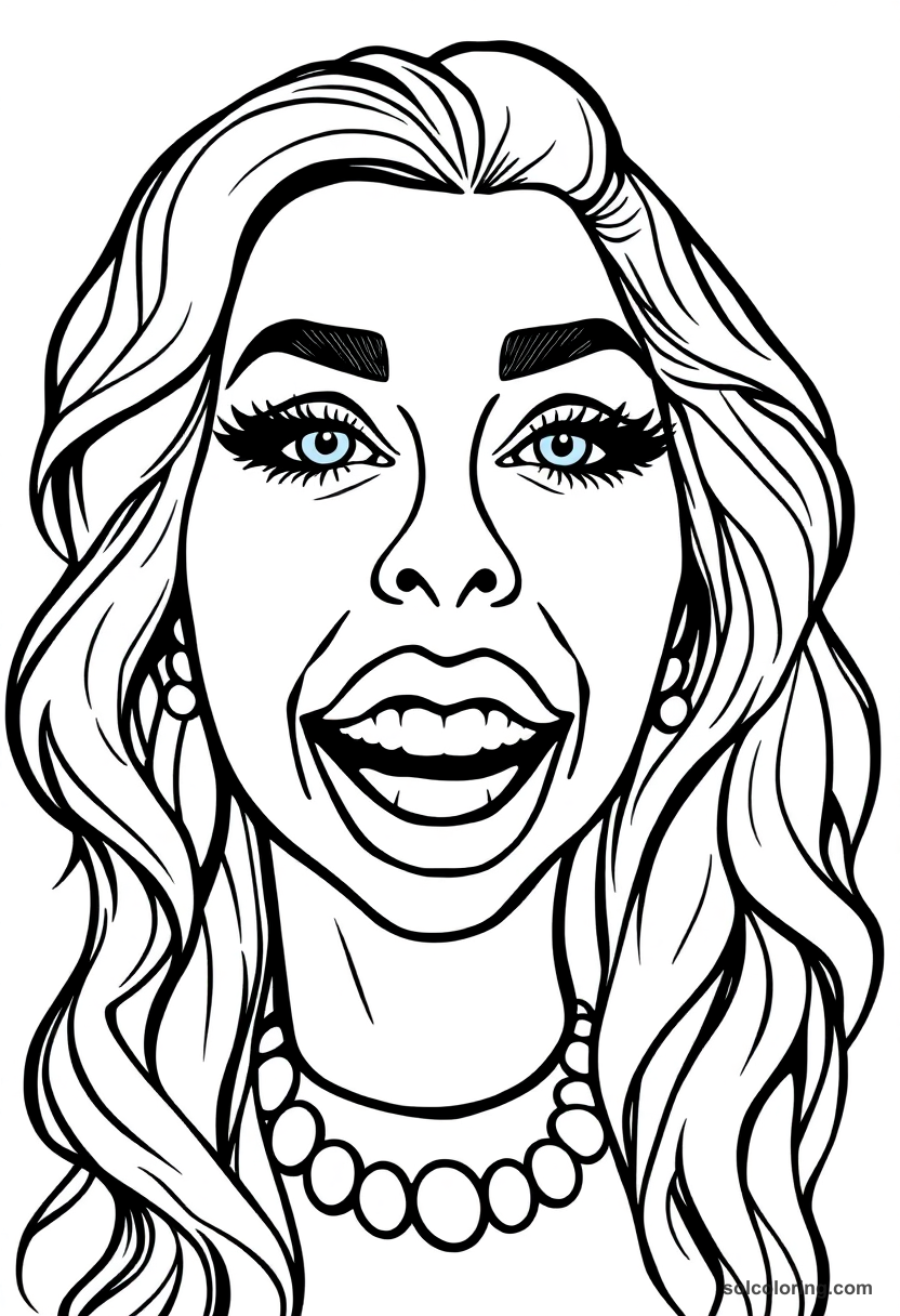 Caricature Lady Gaga