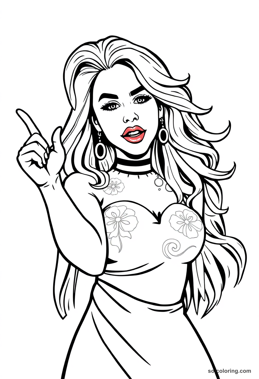 Silhouette Lady Gaga