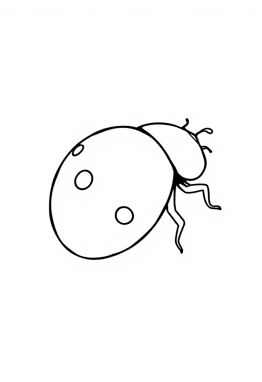 Ladybug coloring page, free printable