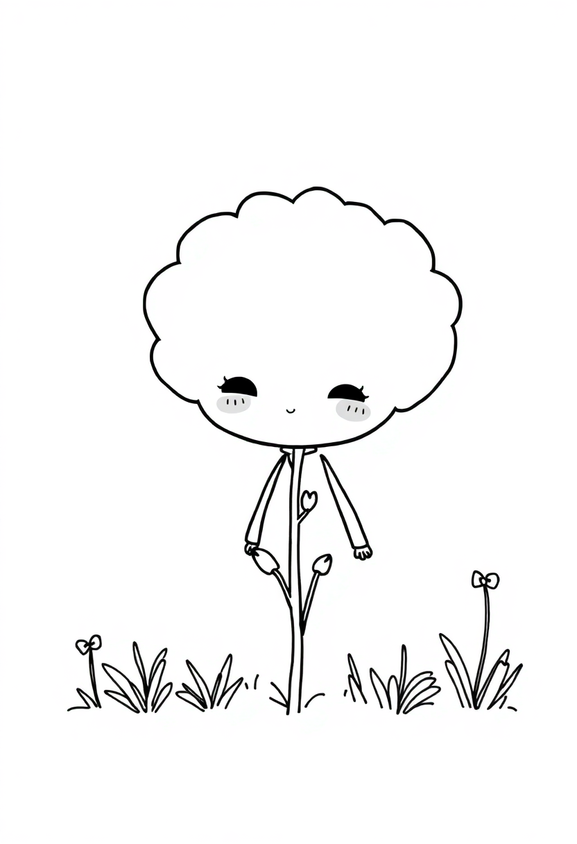 Lavender Field coloring page, free printable