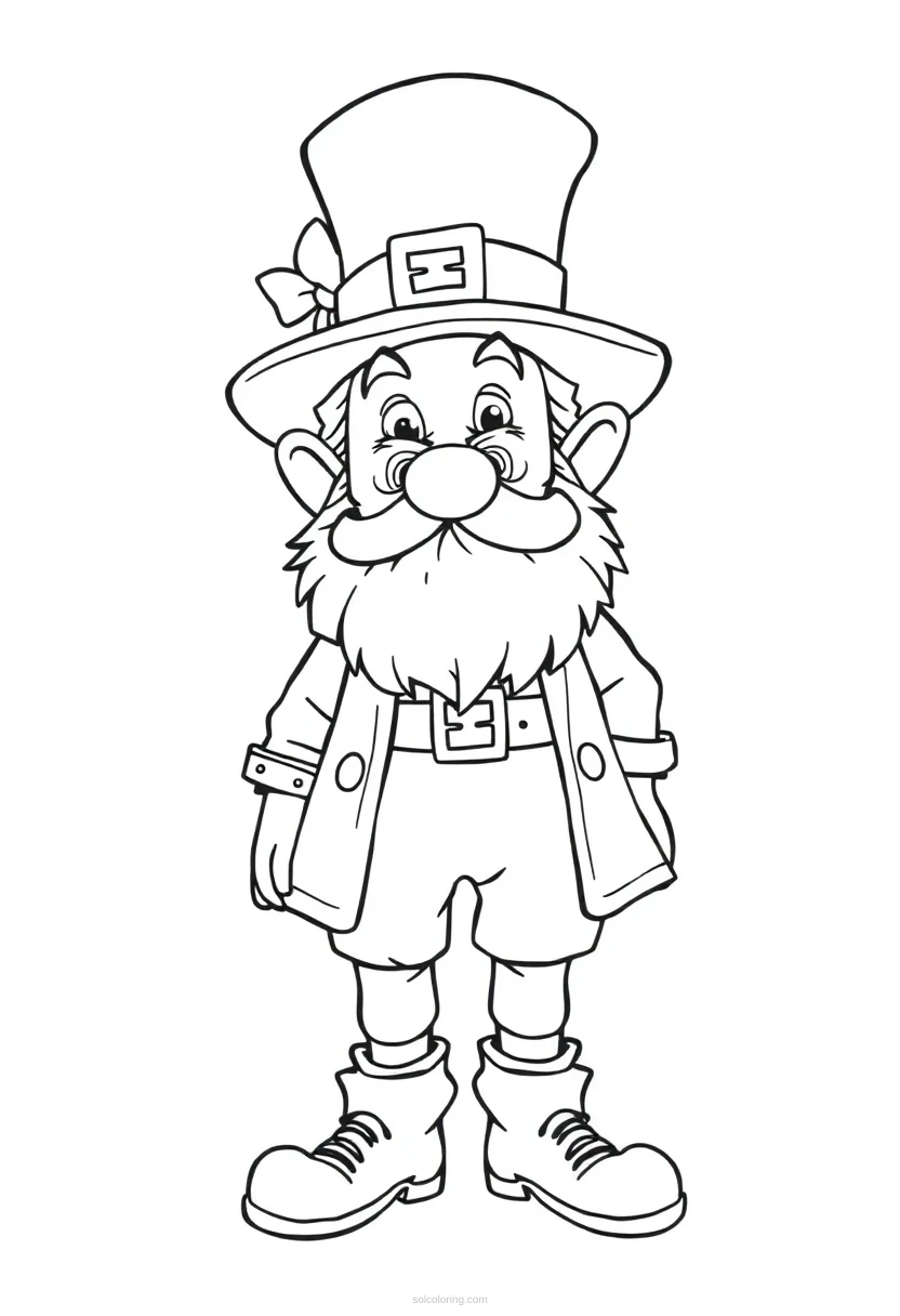 Leprechaun Simple coloring pages