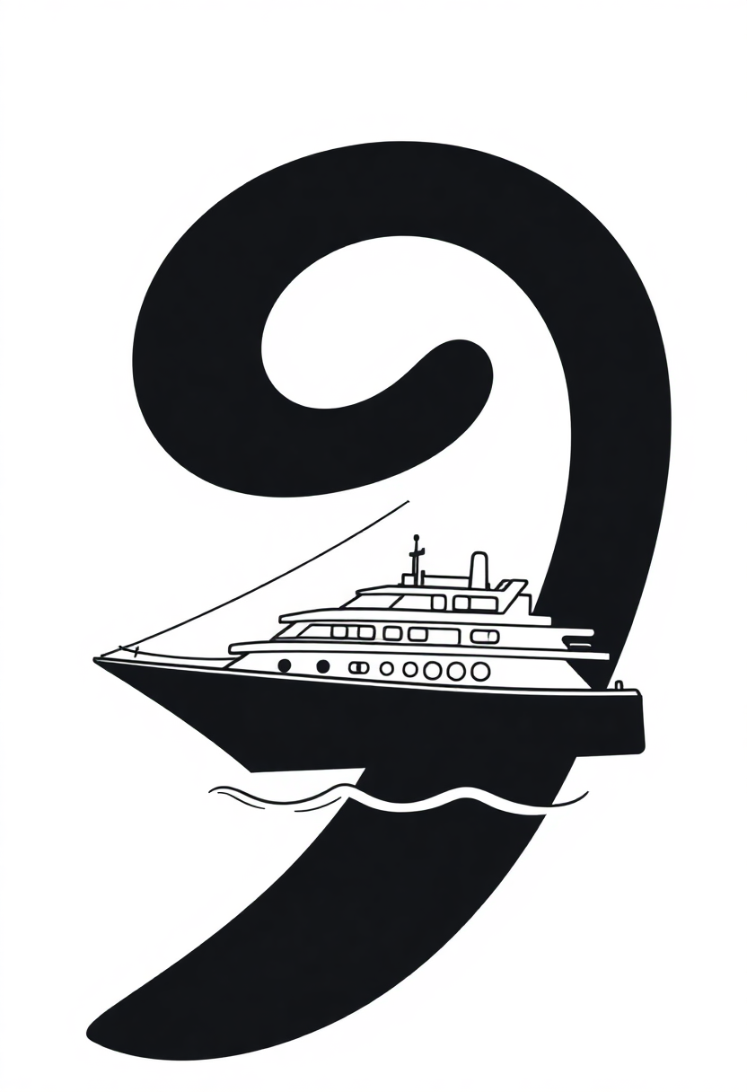 Letter Y with Yacht coloring page for kids