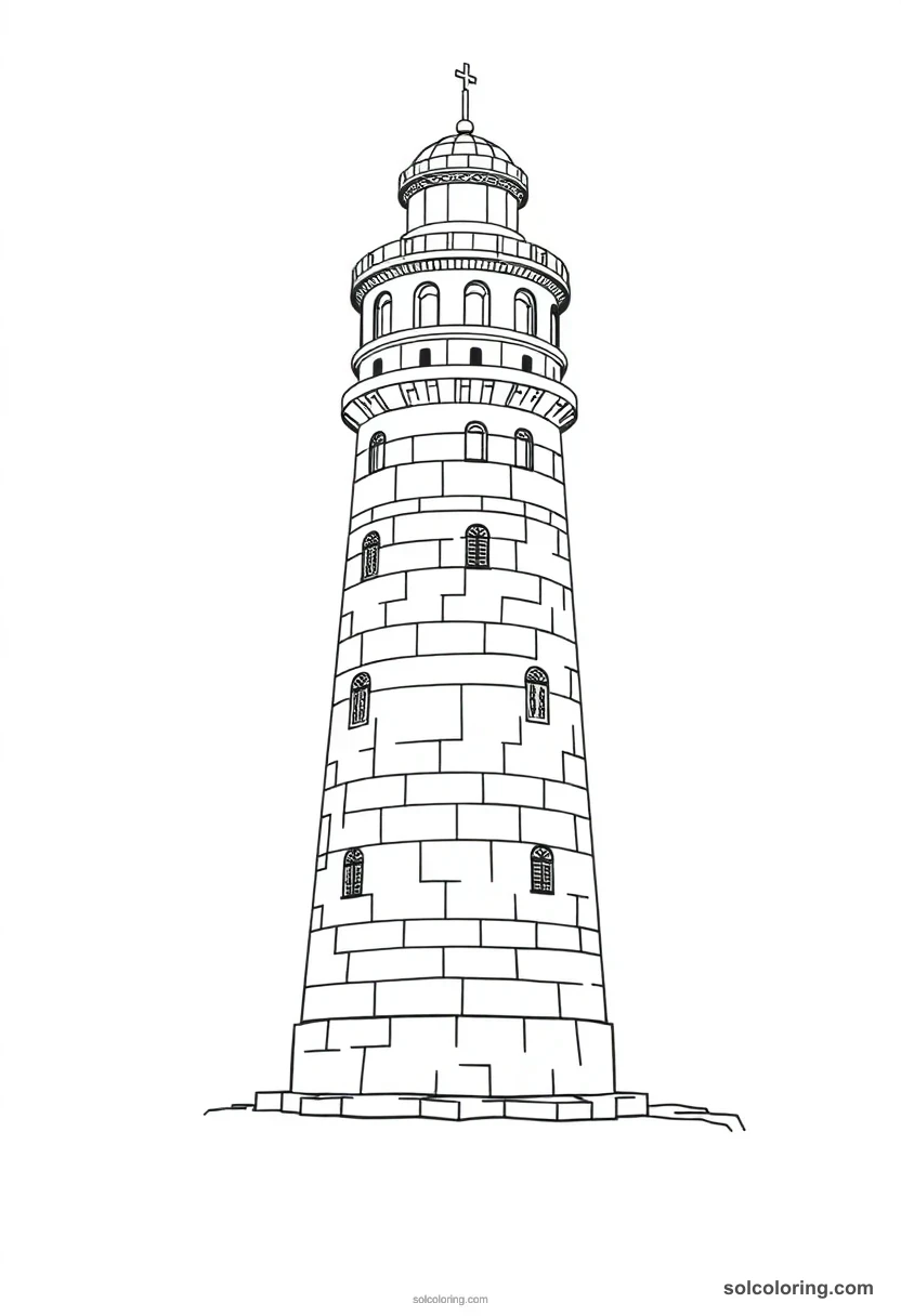 Lighthouse Of Alexandria coloring pages