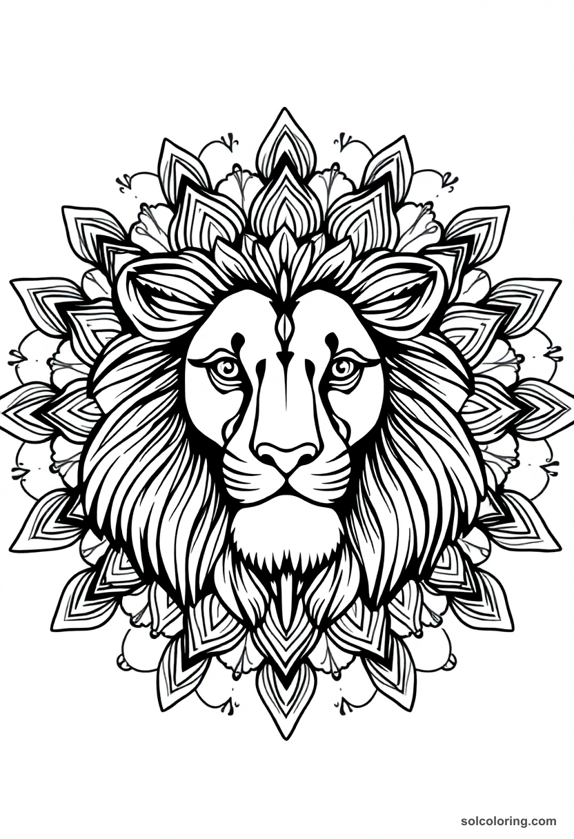 Mandala Lion