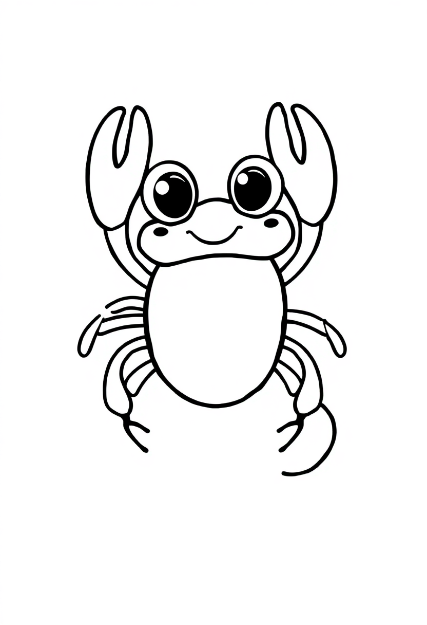 Lobster coloring page, free printable