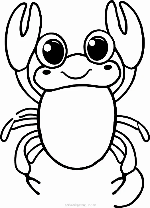 Lobster coloring page for kids